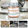 thumbnail image 6 of Yayeee Ashtray with Lid for Cigarette Smokeless Stainless Steel Home Ash Holder, Orange Nautical Pattern, 6 of 7