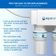 thumbnail image 6 of Aquasana Replacement Filter Cartridges | Fit Claryum 2-Stage Under Sink Water Filter | WQA Certified to Reduce Up to 99.99% of PFAS, Microplastics, Lead & Chlorine | 2 Count | AQ-C2-R, 6 of 7