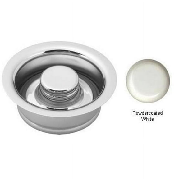 In-Sink-Erator Disposal Flange and Stopper - Powder Coat White