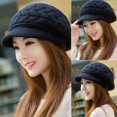 thumbnail image 4 of Women Hat Solid Color Arrow Pattern Autumn Winter Short Brim Dome Hat for Outdoor, 4 of 10
