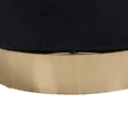 thumbnail image 7 of Teddy Swivel Barrel Chair, Swivel Accent Chairs Armchair for Living Room, Reading Chairs for Bedroom Comfy, Round Barrel Chairs with Gold Stainless Steel Base (Black), 7 of 7