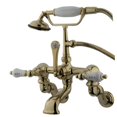 thumbnail image 1 of Clawfoot Tub Filler With Hand Shower - Polished Brass Finish, 1 of 1
