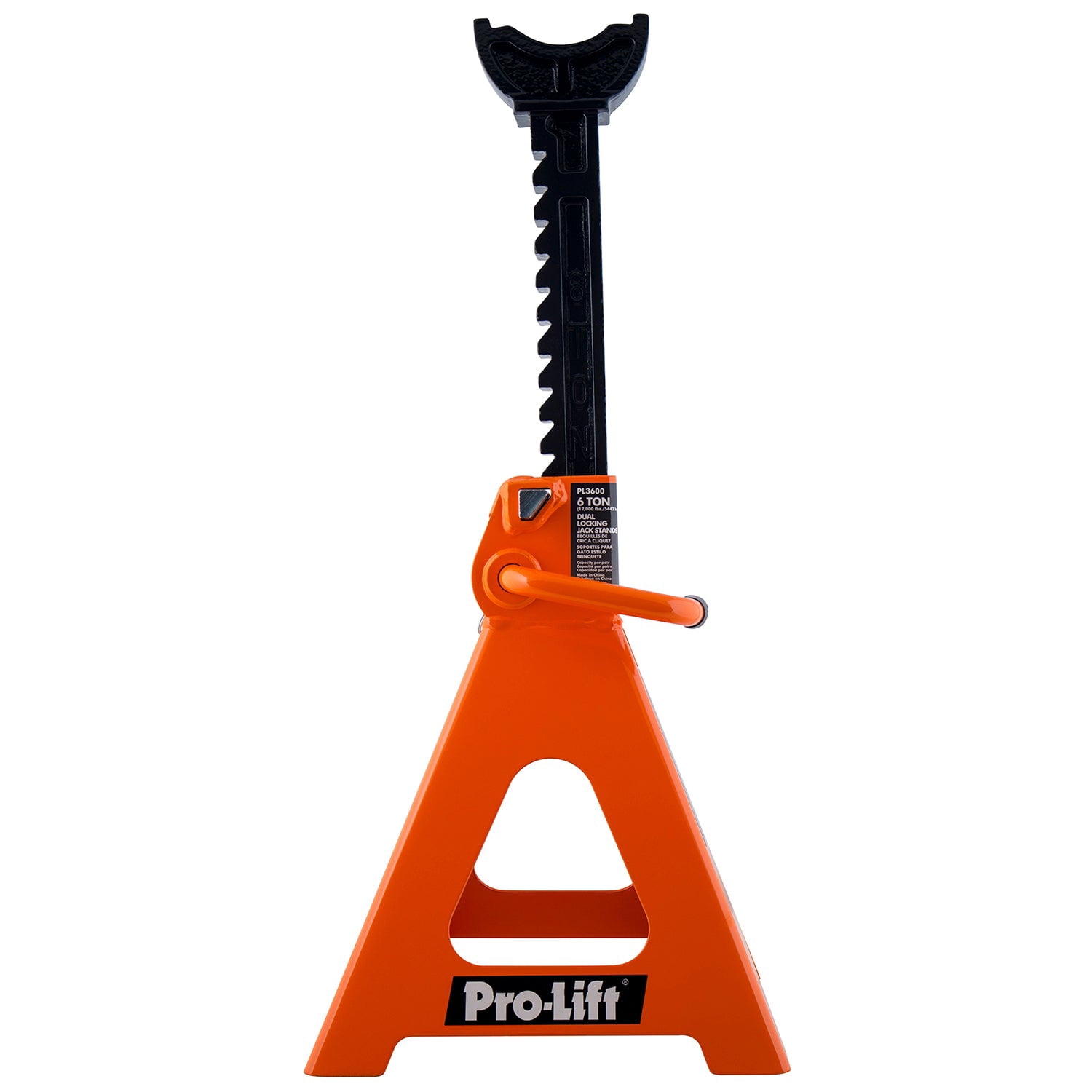 Pro-Lift Heavy Duty 6 Ton Jack Stands Pair - Double Locking Pins - Handle Lock and Mobility Pin for Auto Repair Shop with Extra Safety