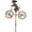 Brown - Dog, variant on Gustave Cat Dog Bicycle Wind Spinners Garden Windmills Animal Bike Pinwheels with Stake Kids Outdoor Toys for Yard Art Decoration Garden Ornament