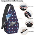 thumbnail image 4 of Sling Bag Baseball Vintage Sport Hiking Daypack Crossbody Shoulder Backpack Travel Chest Pack for Men Women, 4 of 6