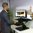 thumbnail image 2 of Boost Industries STS-DR25P 25" Sit to Stand Pedestal Desk Riser (Black), 2 of 9