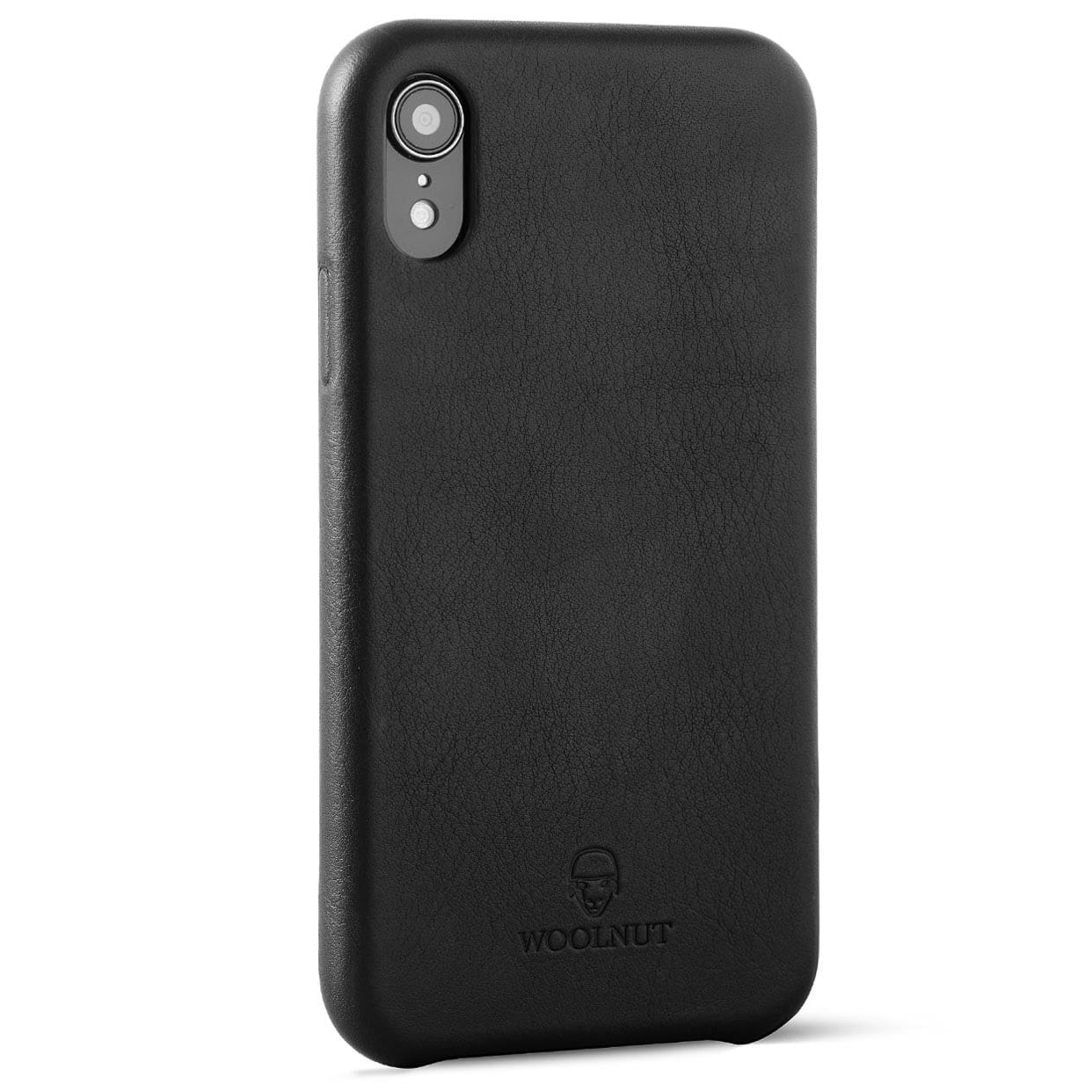 iphone xr black leather case
