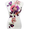 thumbnail image 1 of Parche floral largo multicolor, apliques bordados, parche de flores, apliques con motivo de tela de encaje, parches para coser, 1 of 5