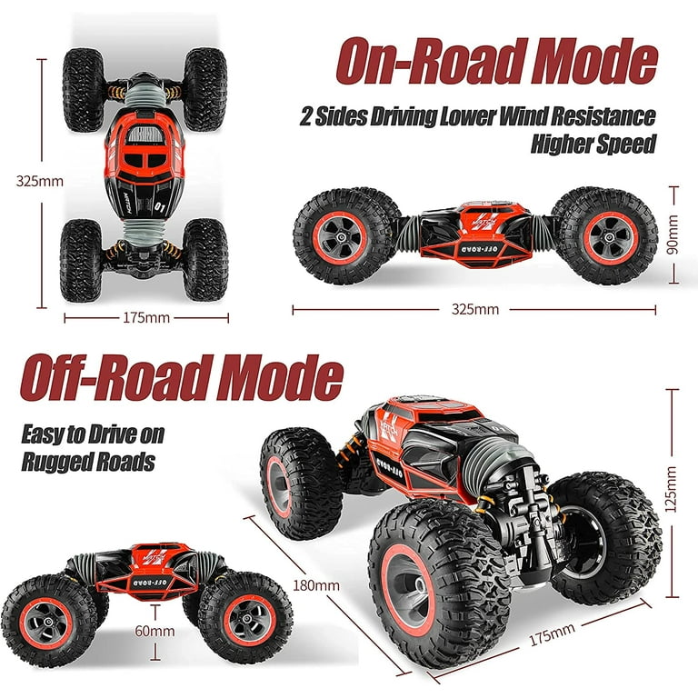 Gesture Sensing Rc Cars-4wd Transform All Terrains Electric Toy Stunt Cars  Rc Car With Rechargeable Battery For Boys Kids Teens And Adults Toys And Gi