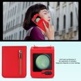 thumbnail image 2 of Allytechgroup Wallet Case for Samsung Galaxy Z Flip 6 with Crossbody Strap, Premium PU Leather Zipper Pocket Shockproof Cards Holder Phone Case for Women Girls, Red, 2 of 8