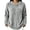 Gray, variant on Plush Ribbed Fleece Sweatshirts for Women Crewneck Long Sleeve Loose Fit Fall Winter Warm Casual Loungewear S-XXL