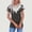 A1702 Multicolor, variant on T-Shirt for Women Round Neck Short Sleeve Casual Loose Fit Plum Blossom Graphic Lace Applique Elegant Vintage Style Breathable Summer Pullover Tops