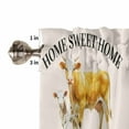 thumbnail image 5 of Hokiten Rod Pocket Curtain Valance, Farmhouse Animals Farmhouse Window Valance for Living Room, Bedroom, Kitchen Watercolor Cow Rooster Sheep Pig 42"W x 12"L, 5 of 8