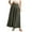 Green, variant on vigerkar Boho Maxi Skirts for Women Casual High Waisted Swing Flowy Pleated Long Skirt with Pocket Beige, S