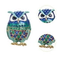 thumbnail image 6 of Kuntesetty Jewelry Trinket Box Owl Decor Artwork Elegant for Earrings Necklaces Dresser Blue, 6 of 9