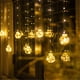 thumbnail image 5 of Santa Muñeco De Nieve Cortina Cadena De Luces Deseos Bolas Lámparas Dormitorio Fiesta Decoraciones Para Terraza Hotel Y Jardín Minnieouse HA045452-06, 5 of 6