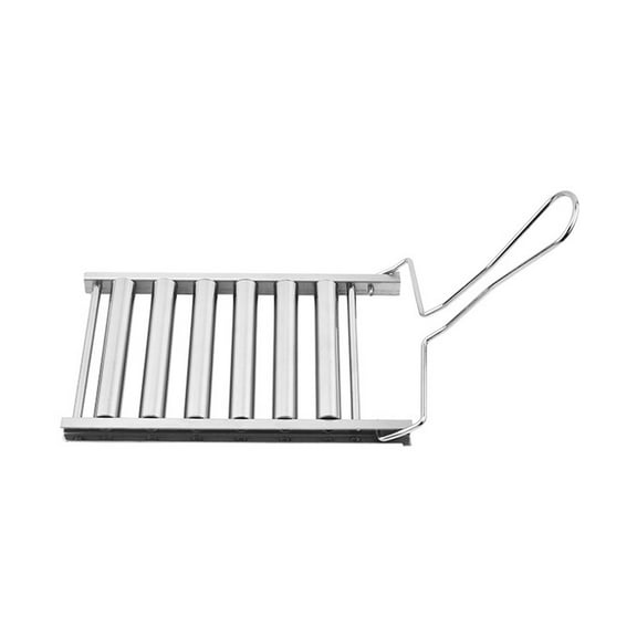 5-Roller Hot Dog Grill – Stainless Steel, Manual Operation, Portable for Camping and BBQ