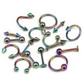 thumbnail image 5 of Jiaroswwei 16Pcs Lip Nose Eyebrow Stud Belly Tongue Rings Body Piercing Tool Jewelry Gift, 5 of 7