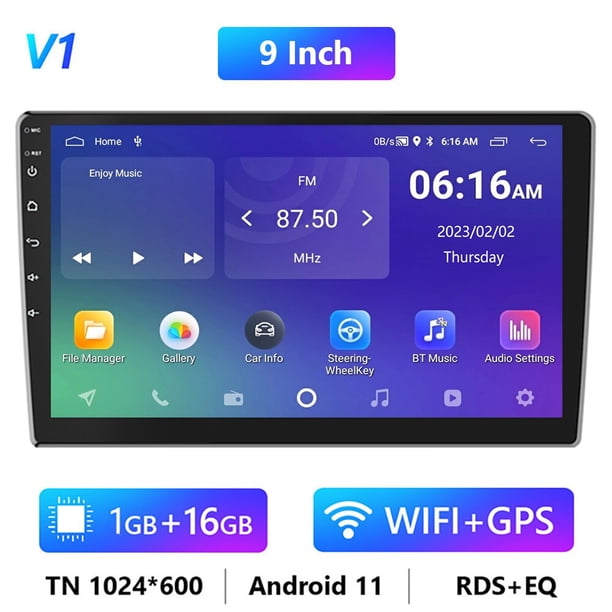 Podofo Android 11 Autoradio Autoradio 32G 2 Din 7"/9"/10" Universal WIFI GPS Car Audio Multimedia Player para Nissan Toyota Kia Tan Jianjun unisex
