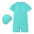 thumbnail image 3 of WIBACKER 12M-8Y Boys' Sunsuit - Shark Bodysuit Swimsuit with Hat Kids Swimwear UPF 50+, 3 of 9