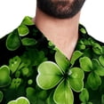 thumbnail image 5 of Saint Patrick's Day Men's Short Sleeve Casual Printed Button Down Beach Shirt Summer Unisex Top, 5 of 6