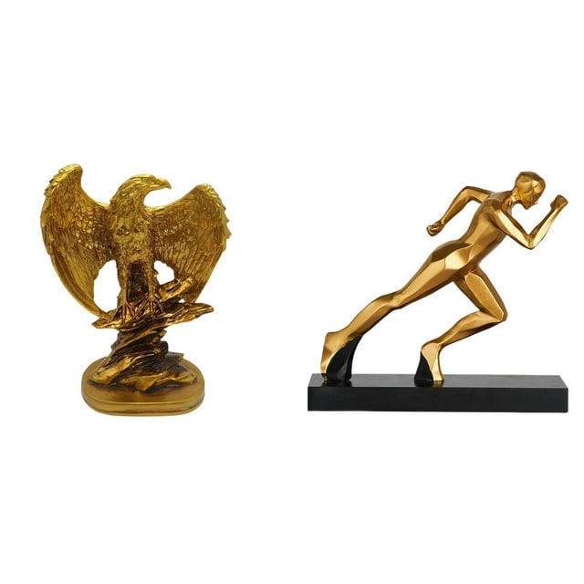Estatua de corredor, escultura, figura moderna, arte abstracto, adorno de escritorio, obra de arte, regalo decorativo para estanterías, hogar, comedor
