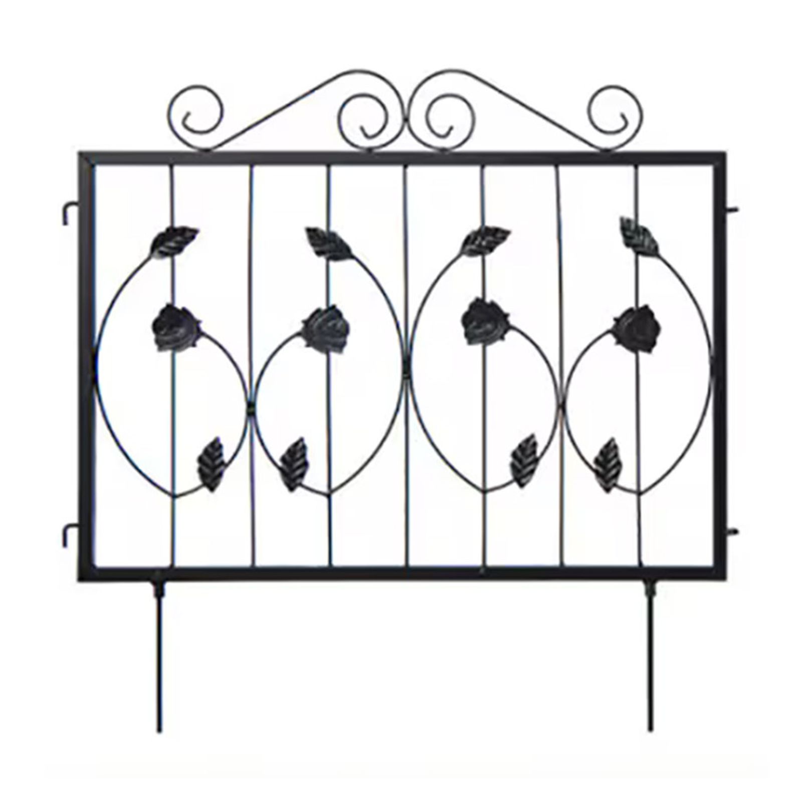 Decorative Garden Fence With 8 Panels Animals Barrier