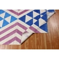 thumbnail image 6 of Casavani Indian Traditional Home Décor Kilim, Blue 6x6 ft, 6 of 6