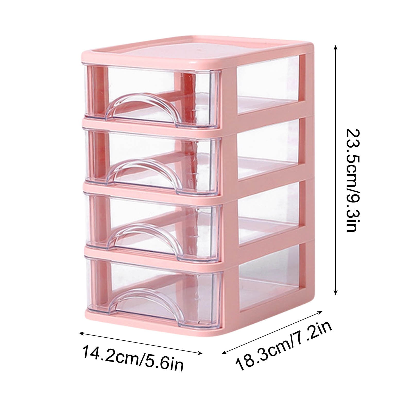 Fwttom Desk Organizer, Versatile Home Office Desk Accessories with Pull-Out Drawers, Desktop Storage Box for Vanity, Bedroom Miscellany, Stationery & Craft Supplies