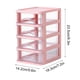 thumbnail image 3 of Organizador de escritorio de plástico transparente con cajones | Caja de almacenamiento multicapa para papelería y cosméticos | Organizador de escritorio transparente para estudiantes, oficina y, 3 of 4