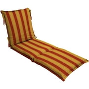 Ainsworth Stripe Red Chaise Lounge Cushion