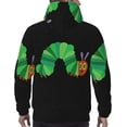 thumbnail image 3 of Chandail à Capuche en Polaire pour Hommes, Imprimé 3D, The Very Hungery Caterpillar, P-4TG, 3 of 5