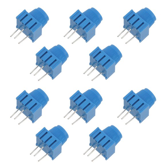 Greenadscape 10Ud Potenciómetro De Resistencia 10K Con Perilla De 3 Pines Para Protoboard Y Electrónica