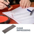thumbnail image 3 of MOVTOTOP Permanent Ink Stamp Pad for Classroom with High Ink Absorption Clear Impressions Durable Rubber Dark Grey, 3 of 8
