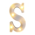 thumbnail image 1 of Fiudx Lámpara con Letras Led Decorativas, Luz Nocturna Tipo Marquesina, Decoración Versátil para El Hogar, Celebraciones de Cumpleaños y Bodas, Ambiente Romántico, Fácil de Usar con Pilas., 1 of 6