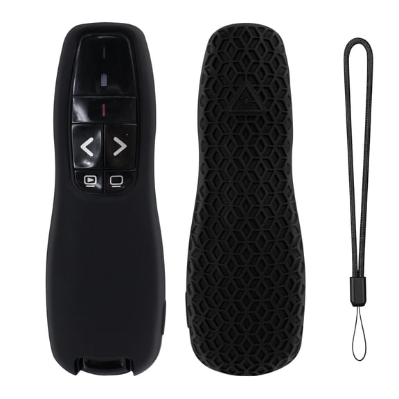 Case for Logitech Wireless Presenter R 400 R400, Remote Control Anti Slip Remote Case Cover Skin Holder Sleeve with Lanyard