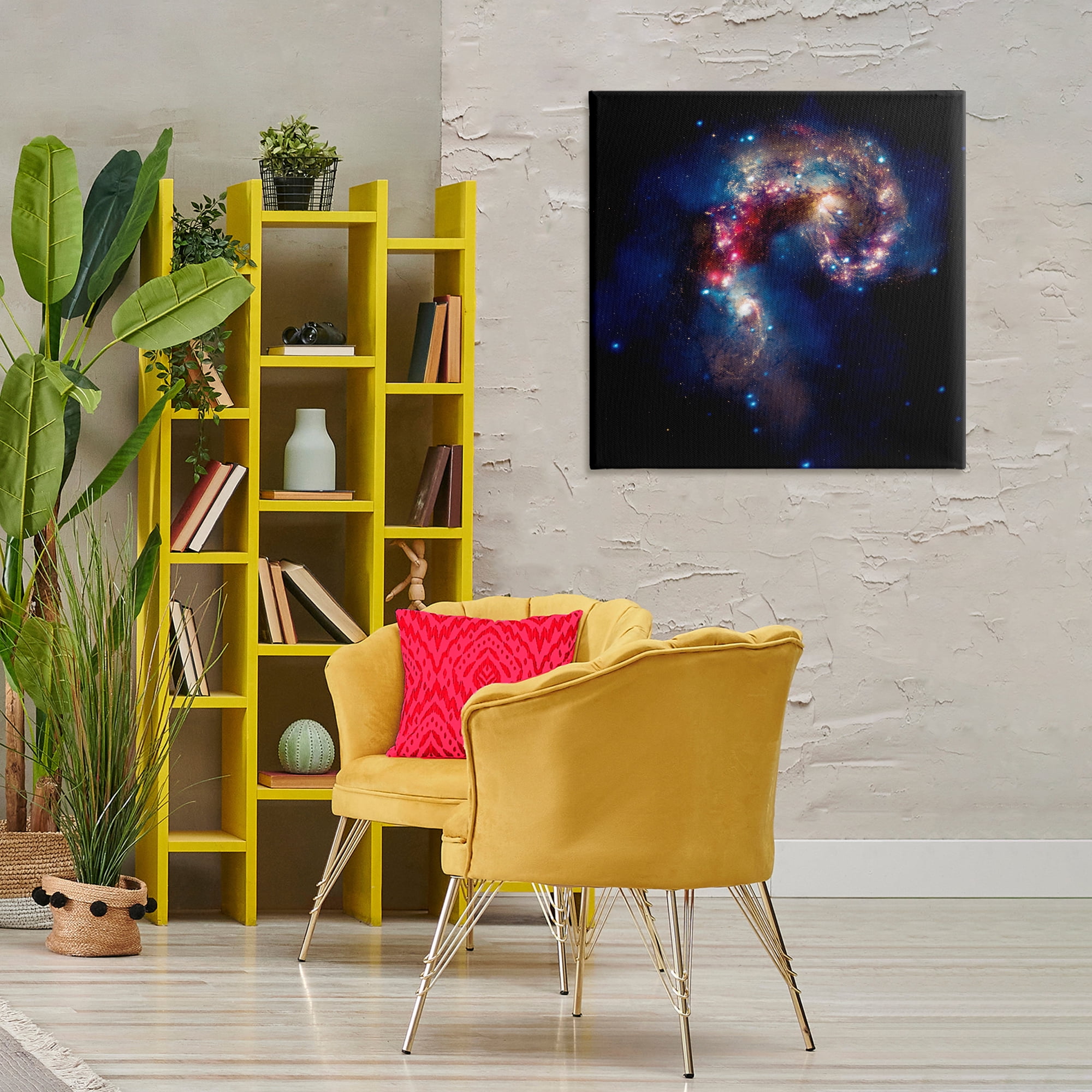 Stupell Industries Vivid Nebula Galaxy Astrology & Stars Photography Wrapped Canvas Art Print Wall Art, 30 x 30