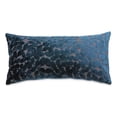thumbnail image 2 of MICHAEL AMINI Larkin 13x24" Oblong Velvet Accent Pillow in Sapphire in Set of 2, 2 of 7