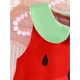 thumbnail image 6 of Suealasg Toddler Girls Fruit Costume Sleeveless Doll Collar Watermelon Print Dress with Bag Baby Party Clothing Costumes, 6 of 8