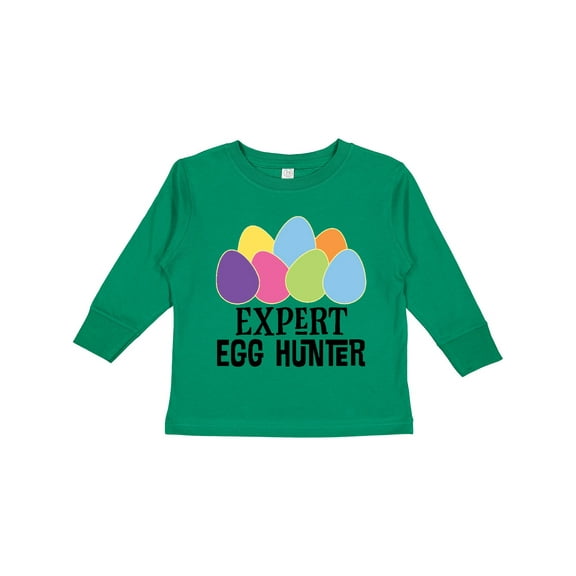 Inktastic Easter Egg Hunt Boys or Girls Long Sleeve Toddler T-Shirt