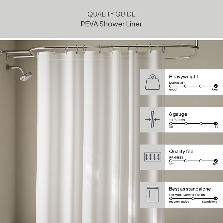 Better Homes & Gardens Extra Long PEVA Shower Liner photo 4