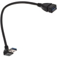thumbnail image 1 of Cable de extensión USB A 3.0, adaptador USB de 90 grados hacia arriba, adaptador USB de ángulo recto, 1 of 7
