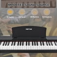 thumbnail image 2 of Piano digital MSTNE de 88 teclas con soporte y banco, color negro, 2 of 7