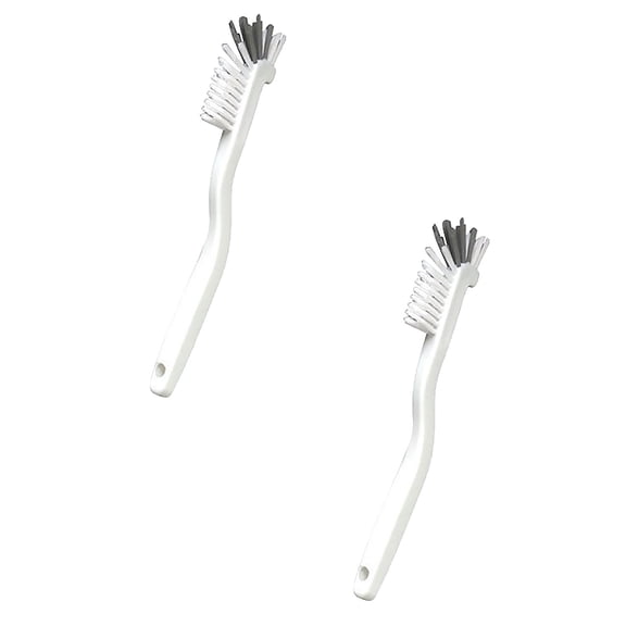 2 Pcs Bathroom Sink Brush, Kitchen Sink Brush Bathroom Scrub Brushes, Heavy Duty Multipurpose Scrub Tool - Commercial Scrubber for Oil & Gunk Free Sink for Small Space