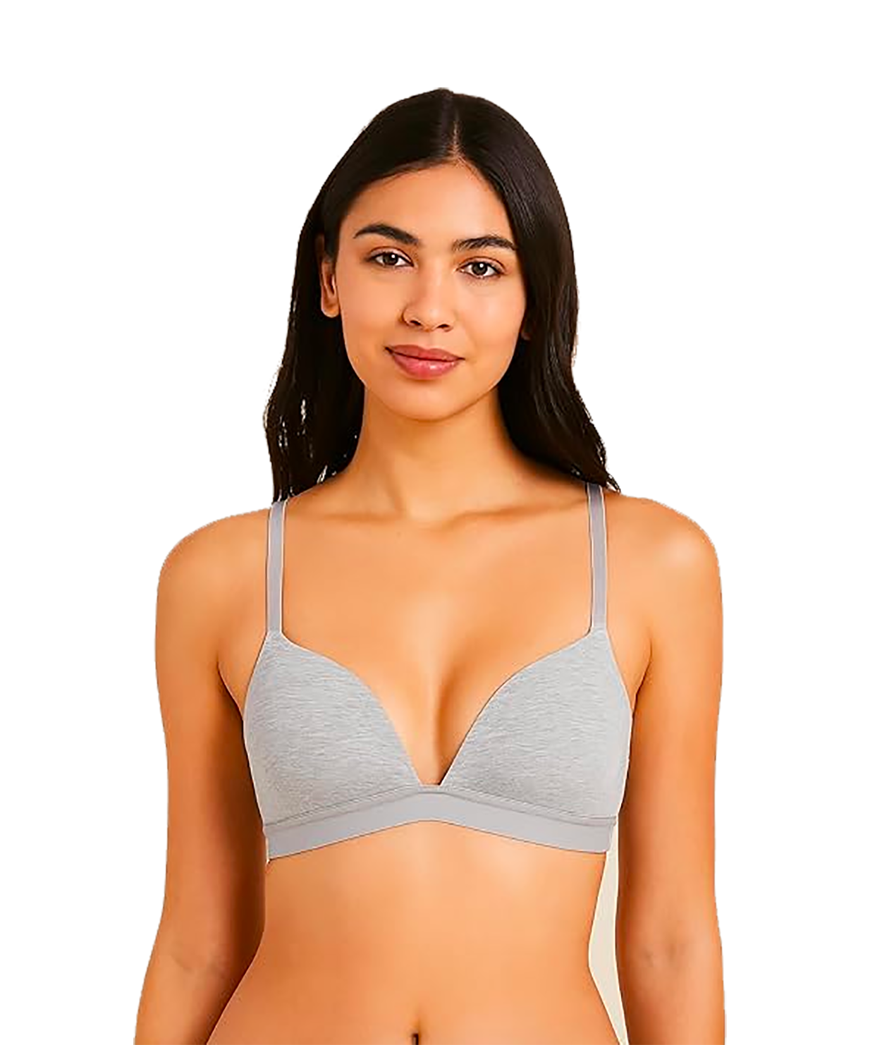 Iheyi 6 Pieces No Wire Full Cup Plain/Lace Light Padded Wire Free Bra A/B/C