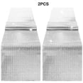 thumbnail image 4 of yingyy 2 Pieces Polyester Table Runner Decorative Dining Table Flag Decor Silver White, 4 of 6