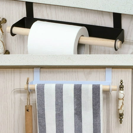 Over Door Tea Towel Holder Rack Bathroom Rail Cupboard Hanger Kitchen