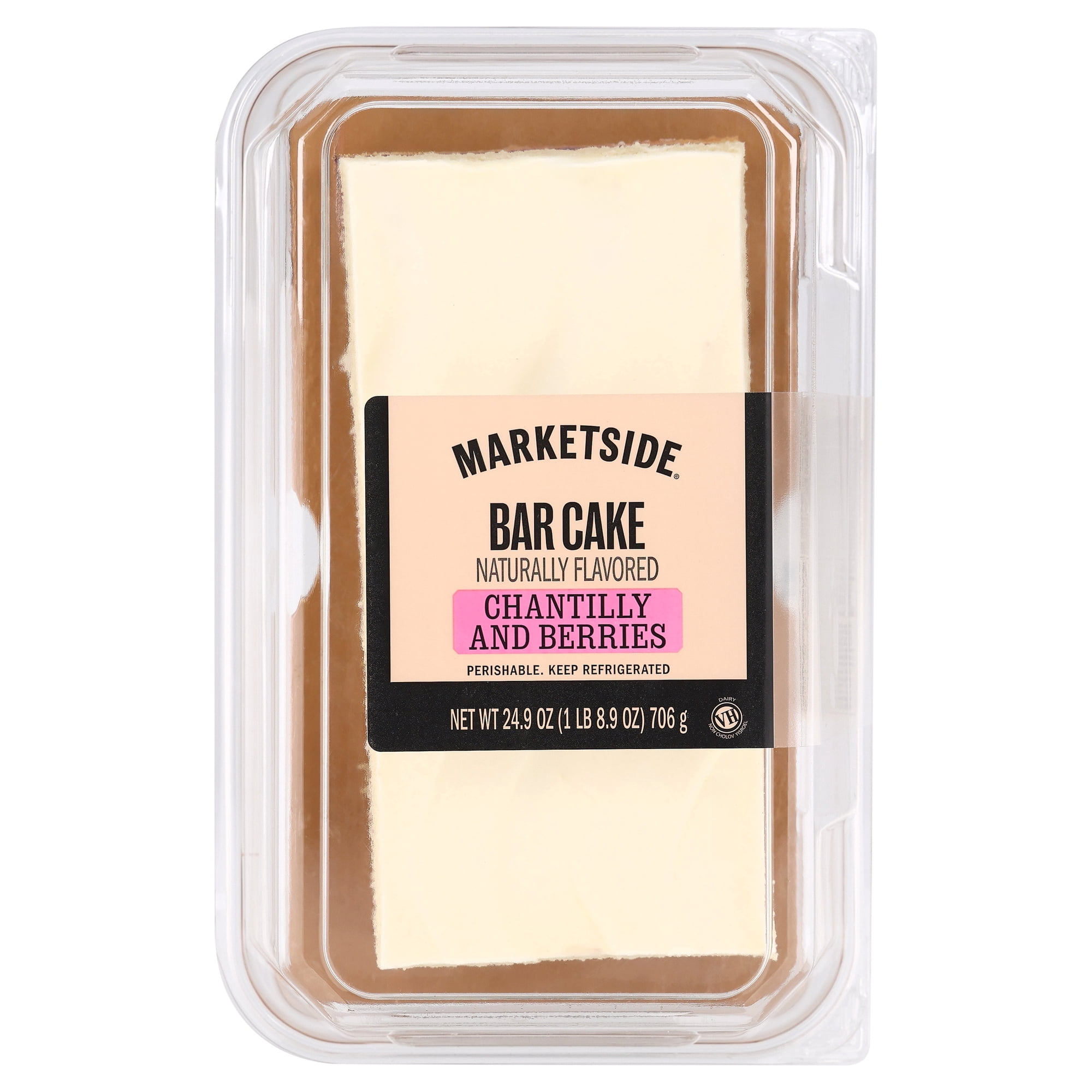 Marketside Chantilly and Berries Bar Cake, 24.9 oz