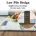 thumbnail image 4 of Hasoo 9' x 12' Large Area Rug for Living Room Bedroom Geometric Abstract Rug Indoor Modern Color-Block Rug Low Pile Non-Slip Carpet, Blue, 4 of 5