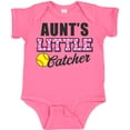 thumbnail image 3 of Inktastic Aunt's Little Catcher Softball Girls Baby Bodysuit, 3 of 5